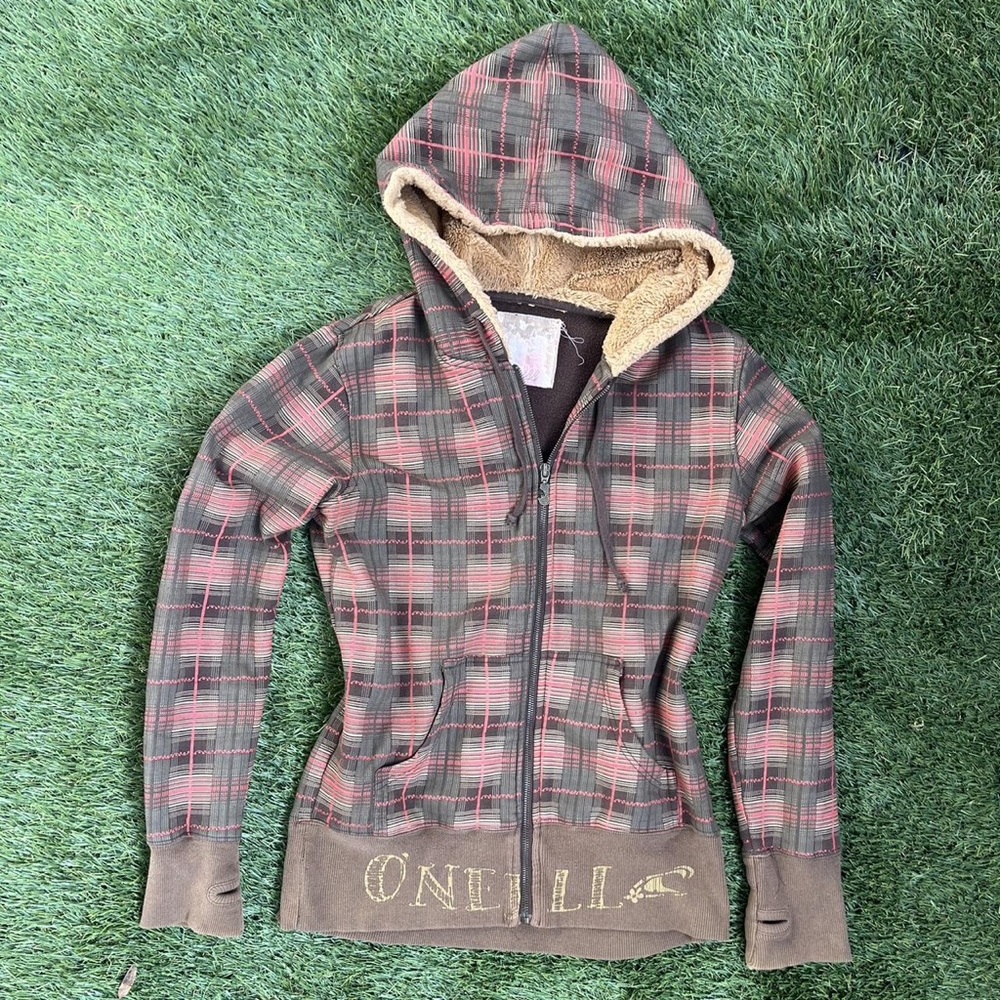 O'Neill Women's Plaid Utility Jacket with Hood